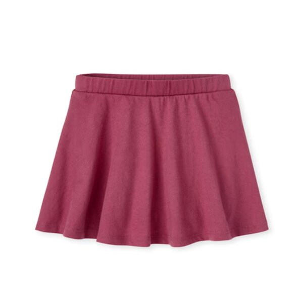 NEW The Childrens Place Everybody Skort Solid Skater Skirt W/ Shorts Under 5 NWT - Picture 1 of 1